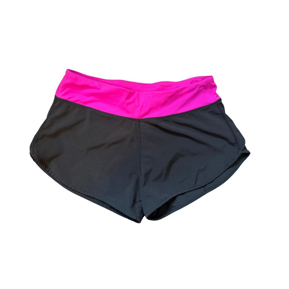 Lululemon Run: Speed Short | Black & Hot Pink | 2.5” Inseam - Picture 2 of 2